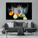 Kitchen Wall Art, Kitchen Fruits Art Canvas Print