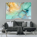 Green Marble Fluid Effect Wall Art Abstract Canvas Wall Art by MyGreatCanvas | Canvas Wall Art Prints | Photo Prints & Wall Decor
