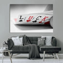 Framed Luck Poker Cards Canvas – Modern Triptych Wall Art,