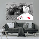 Poker Game Cards Wall Art Canvas, Multi Panel Wall Art by MyGreatCanvas | Canvas Wall Art Prints | Photo Prints & Wall Decor