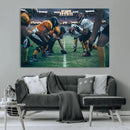 American Football Playing Wall Art Canvas Print by MyGreatCanvas | Canvas Wall Art Prints | Photo Prints & Wall Decor