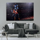 American Football Wall Art Canvas Print, Stadium Sport Wall