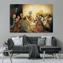 Last Supper Wall Art Canvas Print, Framed Jesus Painting Art