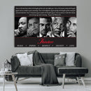 Thinker Quintet Canvas Wall Art – Martin, Obama, Malcolm X,