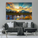 Grand Teton Park Sunrise Wall Art – Vibrant Landscape Canvas by MyGreatCanvas | Canvas Wall Art Prints | Photo Prints & Wall Decor