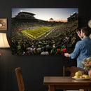 Oregon Stadium Canvas Wall Art - Captivating Game Day Scene