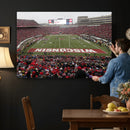 Wisconsin Badgers Team Print Canvas - Madison Camp Randall