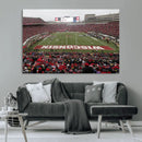 Wisconsin Badgers Team Print Canvas - Madison Camp Randall