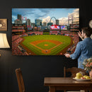 St. Louis Cardinals Baseball Team Print - Busch Stadium Wall