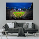 Truist Park Night Game Canvas Art - Atlanta Braves Stadium