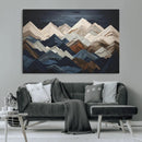 Rustic Mountain Landscape Wall Art Canvas Print – Framed 3D