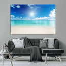 Blue Ocean Wall Art Canvas Print - Tranquil Ocean Paradise
