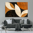 Geometric Abstract Wall Art Canvas Print, Mid Century Modern