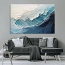 Ocean Wave Canvas Wall Art Print – Coastal Living Room Large