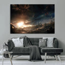 Avengers Planet Wall Art Canvas Print