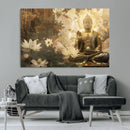 Zen Buddha Wall Art Canvas Print | Peaceful Meditation Decor