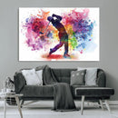 Colorful Golfer Swing Wall Art Canvas Print - Ready to Hang, by MyGreatCanvas | Canvas Wall Art Prints | Photo Prints & Wall Decor