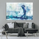 Golf Swing Wall Art Canvas Print - Sports-Inspired