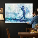 Golf Swing Wall Art Canvas Print - Sports-Inspired
