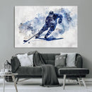 Hockey Player Wall Art Canvas Print - Sports-Inspired