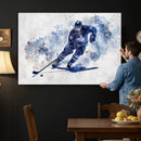 Hockey Player Wall Art Canvas Print - Sports-Inspired