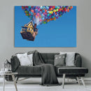Carl Fredricksen, Up Movie Wall Art, Balloons Wall Art, Air