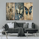 Butterfly Wall Art Trio | Vintage Butterfly Canvas Print | by MyGreatCanvas | Canvas Wall Art Prints | Photo Prints & Wall Decor