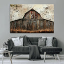 Rustic Barn Wall Art | Farmhouse Wall Decor Canvas Print |