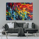 Vibrant Abstract Leaf Wall Art Canvas Print | Bold Colorful by MyGreatCanvas | Canvas Wall Art Prints | Photo Prints & Wall Decor