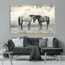 Chines Style Majestic Horses Wall Art | Ready to Hang and