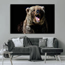 Grizzly Bear Canvas Print | Wildlife Wall Art for Cabin by MyGreatCanvas | Canvas Wall Art Prints | Photo Prints & Wall Decor