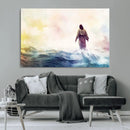 Watercolor Jesus Walking on Water Canvas Print, Christian by MyGreatCanvas | Canvas Wall Art Prints | Photo Prints & Wall Decor