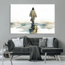 Watercolor Jesus Walking on Water Canvas Print, Christian by MyGreatCanvas | Canvas Wall Art Prints | Photo Prints & Wall Decor