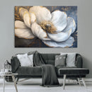 White Magnolia Flower Wall Art Canvas Print | Abstract