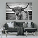 Scottish Highland Cow Canvas Wall Art Farmhouse Decor, by MyGreatCanvas | Canvas Wall Art Prints | Photo Prints & Wall Decor