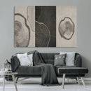 Minimalist Tree Rings Wall Art | Modern Abstract Canvas