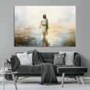 Framed Jesus Walking on Water Wall Art - 3-Panel Christian by MyGreatCanvas | Canvas Wall Art Prints | Photo Prints & Wall Decor