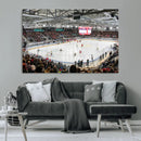 Lausanne Arena Ice Hockey Stadium Wall Art Canvas Print,