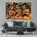 Indian Woman Statue Wall Art Canvas Print