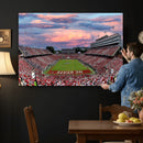 Carter-Finley Stadium Art Sunset Game Triple Canvas Wall Art