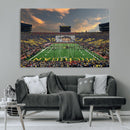 University of Michigan Wolverines Print Canvas, Football