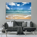 Sea View From the Beach Canvas Print