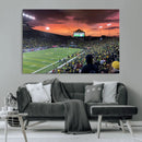 Eugene Autzen Stadium Canvas Wall Art Print – Sunset Over