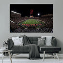 Framed Texas Tech Red Raiders Stadium Canvas, Texas Tech Red
