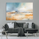 Abstract Landscape Wall Art Canvas Print - Warm Tones of