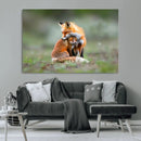 Heartwarming Fox and Baby Cub Wall Art | Ready to Hang by MyGreatCanvas | Canvas Wall Art Prints | Photo Prints & Wall Decor