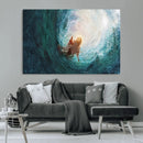Powerful Jesus Canvas Print - Hand of Salvation,