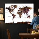 World Map Canvas Print – Detailed Map of the World Wall Art by MyGreatCanvas | Canvas Wall Art Prints | Photo Prints & Wall Decor