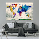 World Map Canvas Print – Framed Travel Map Wall Art for by MyGreatCanvas | Canvas Wall Art Prints | Photo Prints & Wall Decor