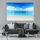 Beach Scene Canvas Wall Art Print – Tranquil Ocean Horizon by MyGreatCanvas | Canvas Wall Art Prints | Photo Prints & Wall Decor